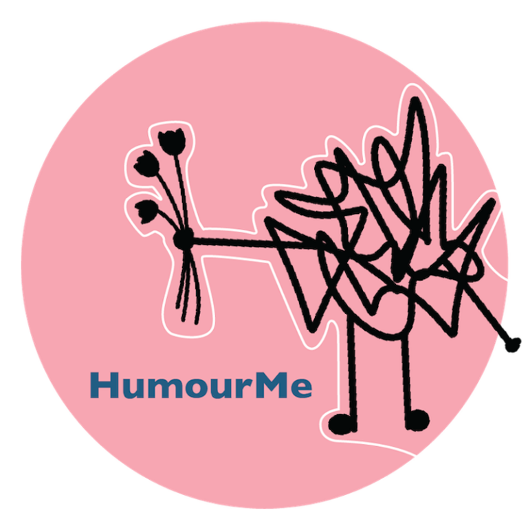 HumourMe sticker design - Knot holding out flowers.
